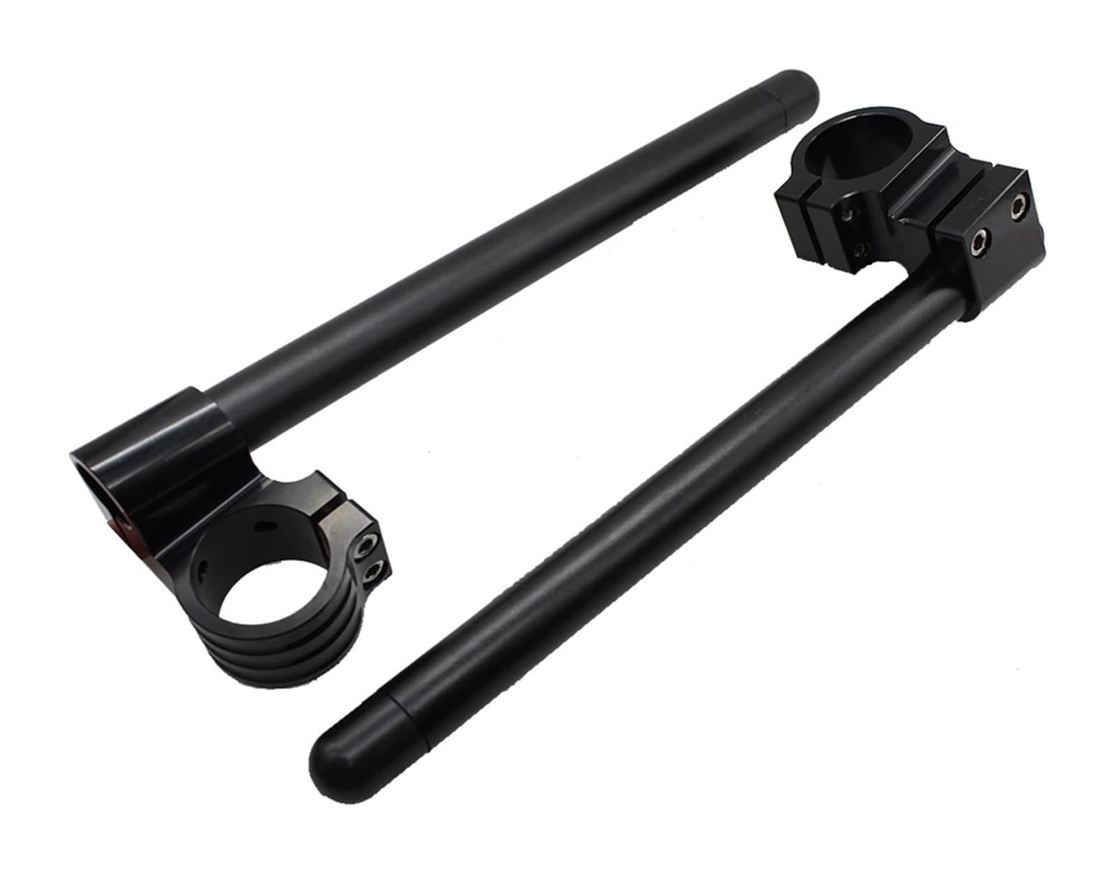Alzas Manillar Motocicleta Manillar Elevador De Motocicleta Clip-Ons Barras De Manillar De Horquilla Clip Ons Manillar De Motocicleta Universal CNC De Aluminio(Riser Black 41mm)