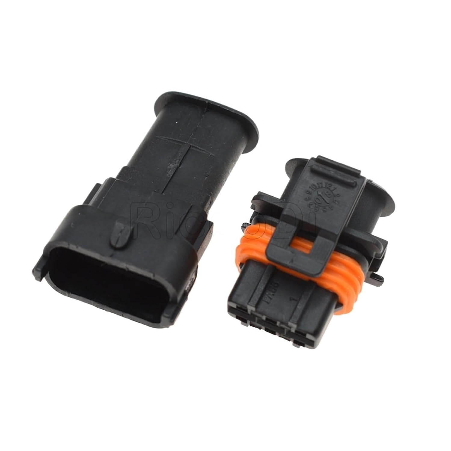 1-20Sets 3Pin Automotive 3.5MM Connector Car Fuel Pressure Female Male p/Lug 1928403110 1928404074(Male Female,20Sets)