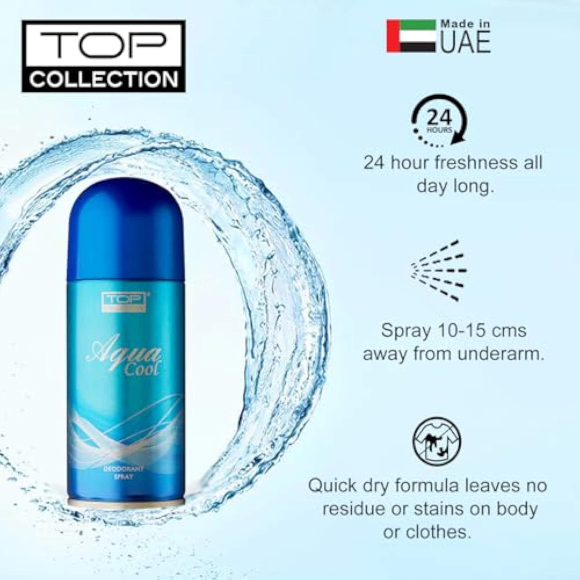 Aqua Cool Deodorant Perfume Spray, 150 ml
