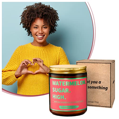 Watermelon Sugar High - Handmade Natural Soy Candle - Harry Styles Candle - Harry Merch - Harry S One Direction Present Idea Music Themed Gift For Fans #TOP2