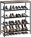 FIXED UP FINDS for Shoe Rack Organizer 5 Tier Metal Organizer Shelf with Industrial MDF Board and L