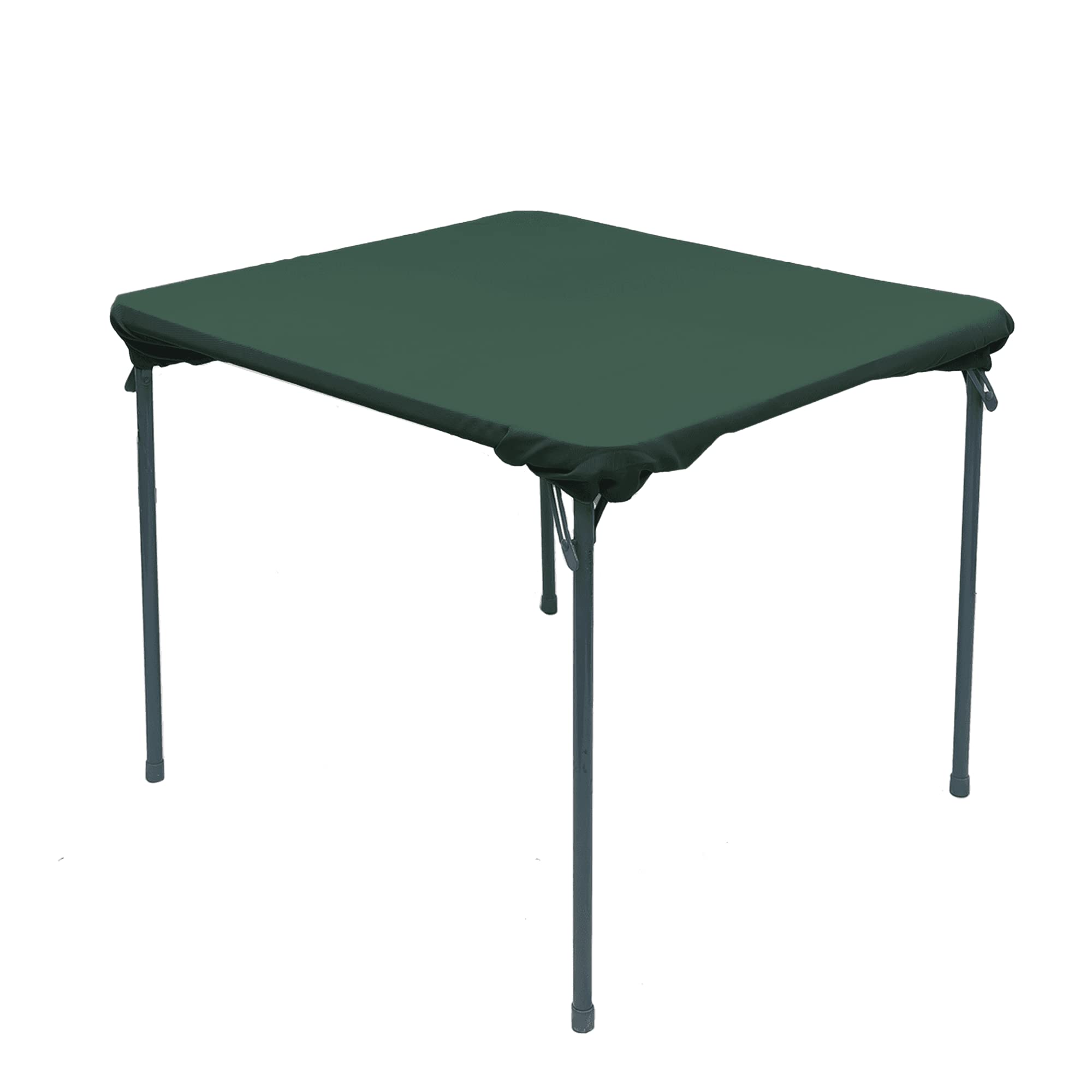Green Fitted Table Cover for Square Tables, Water Resistant, Windproof