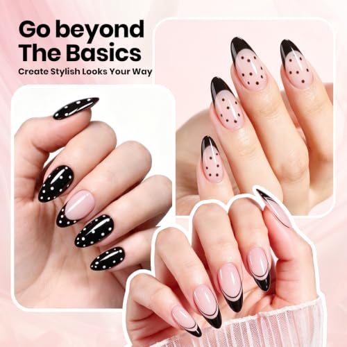 Image of Beetles French Manicure Kit, 2pcs 15ml Jelly & Black Colors Gel