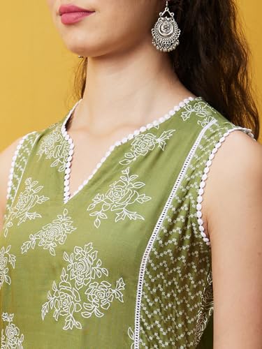 Image of Globus Women Kurta Set (3640913001 Blue S)