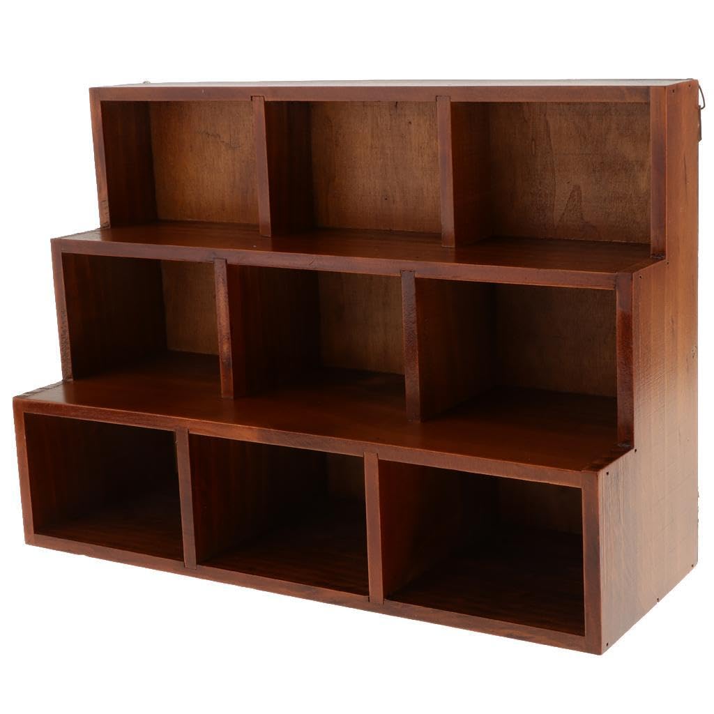 Étagère de rangement en bois pour fournitures de loisirs créatifs et ustensiles