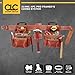 CLC Custom Leathercraft 21448 4 Piece Pro Framer's Combo System Tool Belt 15 Pocket,Brown