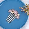 Bohend Strass Fleur Peigne Décoratif Peignes à cheveux De mariée Accessoires pour cheveux pour les femmes et les filles (6) #5