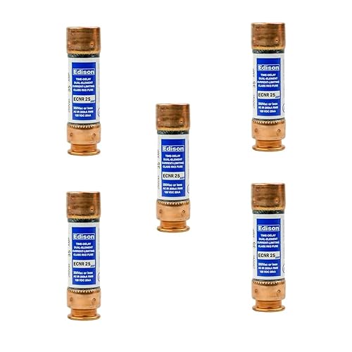 5-Pack New ECNR-25 ECNR-25A 250Vac Time Delay Fuse,ECNR-25 Current Limiting