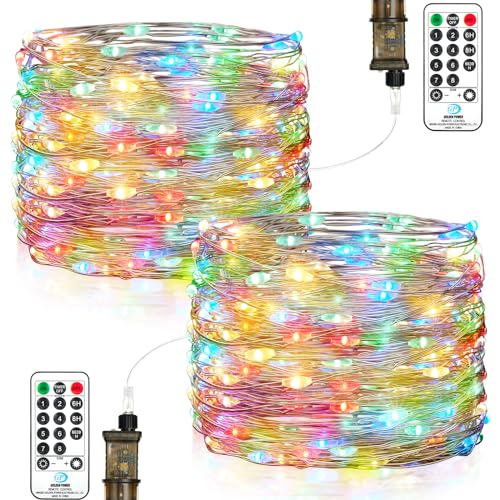 Stringa Luci Led, 15M 150Leds Luci Fatate Impermeabile, 8 Modalità Lucine Led Decorative Con Spina, Filo Luci Led Per Natale, Halloween, Matrimonio, F