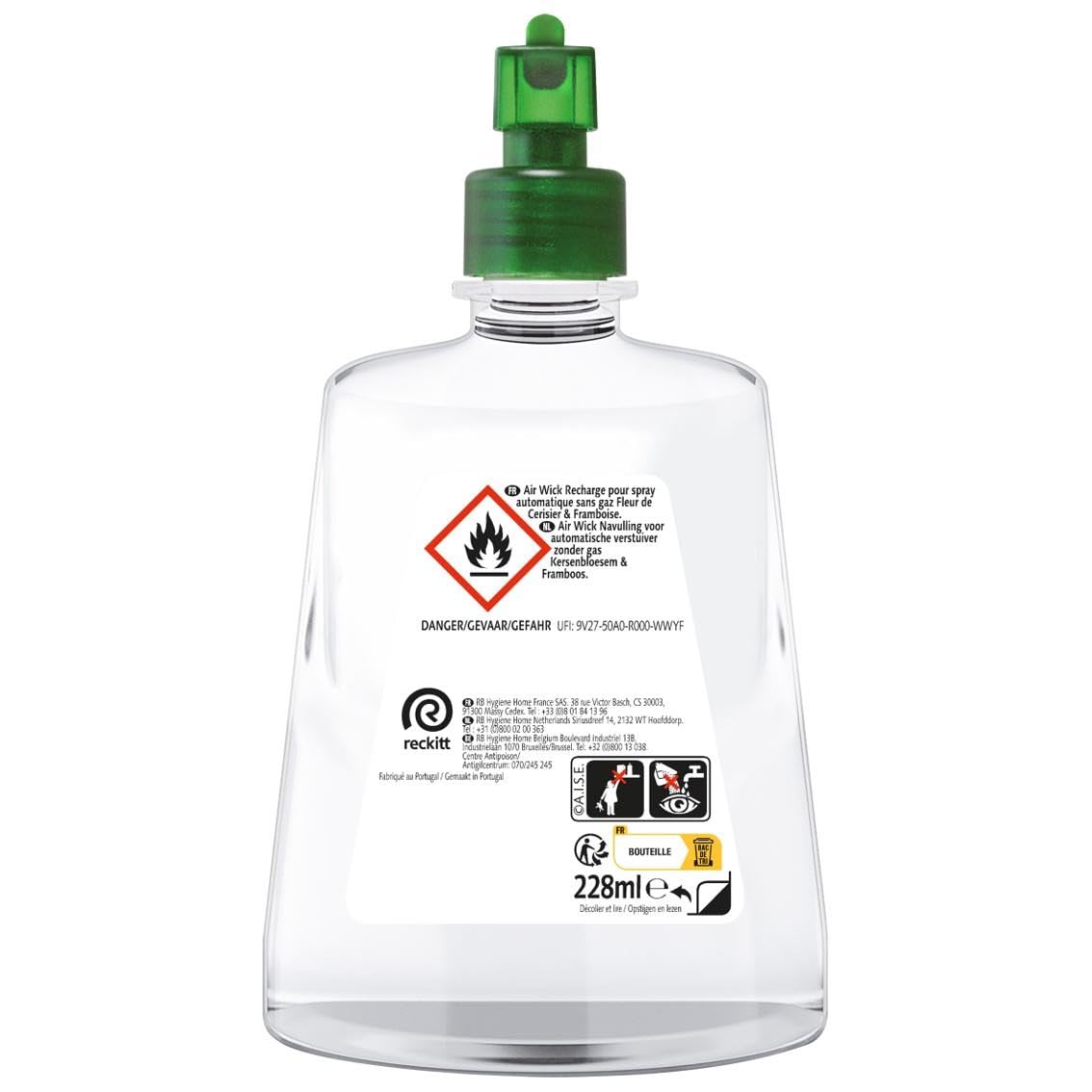 Air Wick 2 Nachfüller für Automatik Spray ohne Gas Kirschblüte und Himbeere