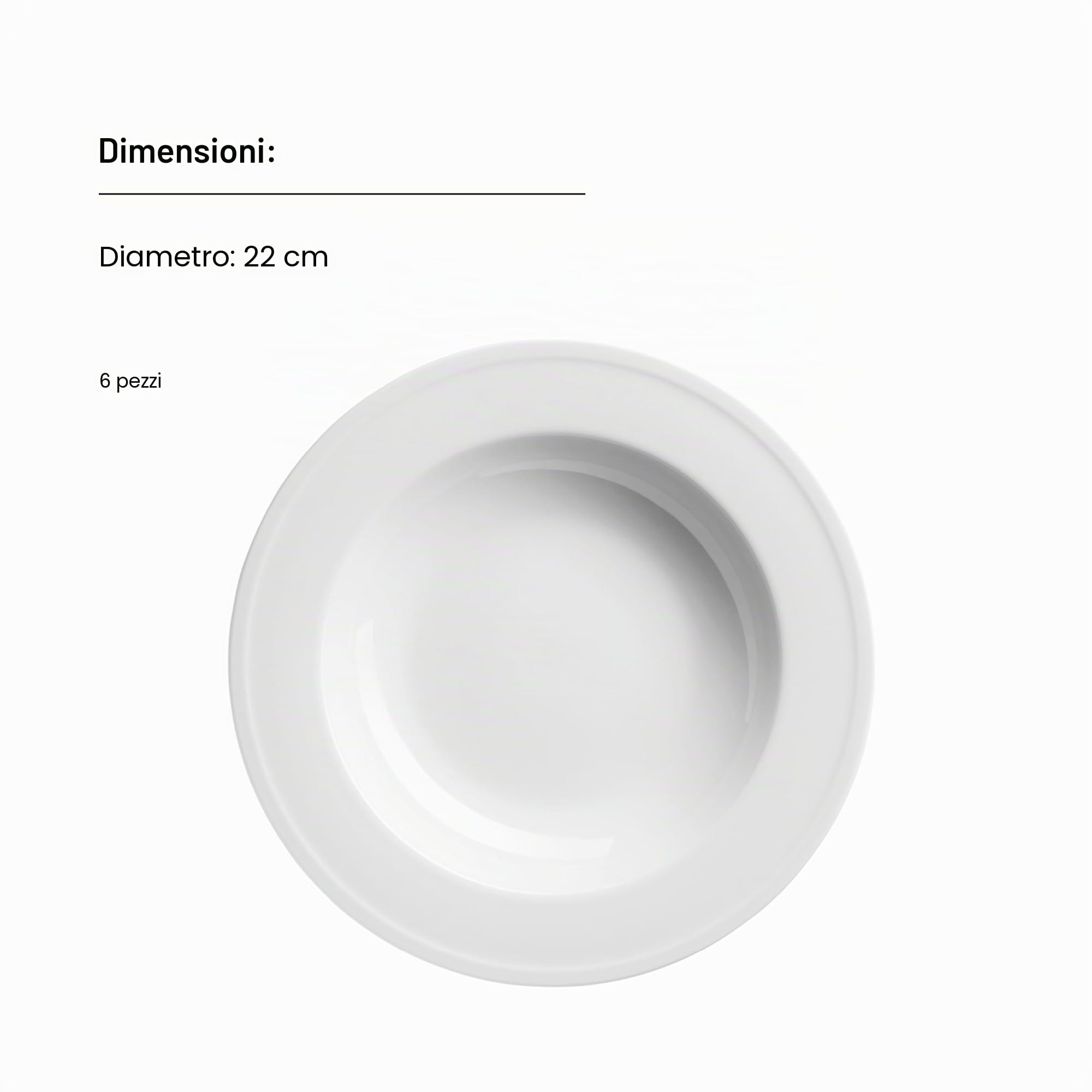 MÄSER Serie Arlona, set di piatti per 6 persone, in porcellana di alta qualità, set di piatti da 18 pezzi, senza tempo, elegante, porcellana, bianco