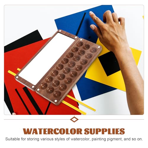 Caja de acuarela de madera FRCOLOR de alta calidad para paletas de pintura 4
