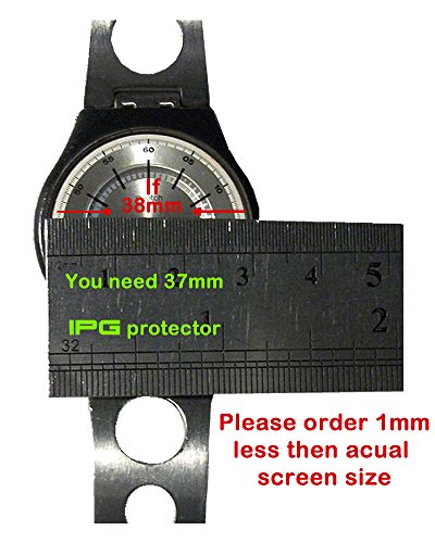 Ipg Universal Round Watch Screen Protector (2 Units) Bubble Free Anti-Scratch Invisible Protection Good For Smart Watch Too Size Options Are Available (37 Mm Diameter) #TOP1