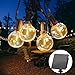 Meconard DC 3V Low Voltage, Solar Replacement Bulbs for G40 outoodr String Lights, Shatterproof 1W LED Bulb, E12/C7 Candelabra Screw Base, Warm White 2200K, 25Pack