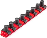 Vista 16 de TEKTON Unidad de 1/2 pulgada x riel de enchufe de 18 pulgadas, 15 clips (gris) OSR23315 Fabricado en Estados Unidos