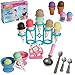 IQ Toys Pretend Play Yummy Ice Cream Stand Set Pretend Play Food Sweet Treat Desserts, 39 Piece Realistic Playset Ice-Cream Parlor Toy for Toddler Kids Girls and Boys