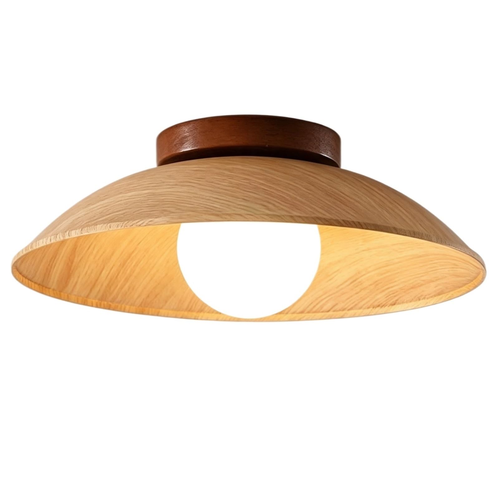 Modern Farmhouse Flush Mount Fixture With Nordic Retro Tone Ceiling Lamp