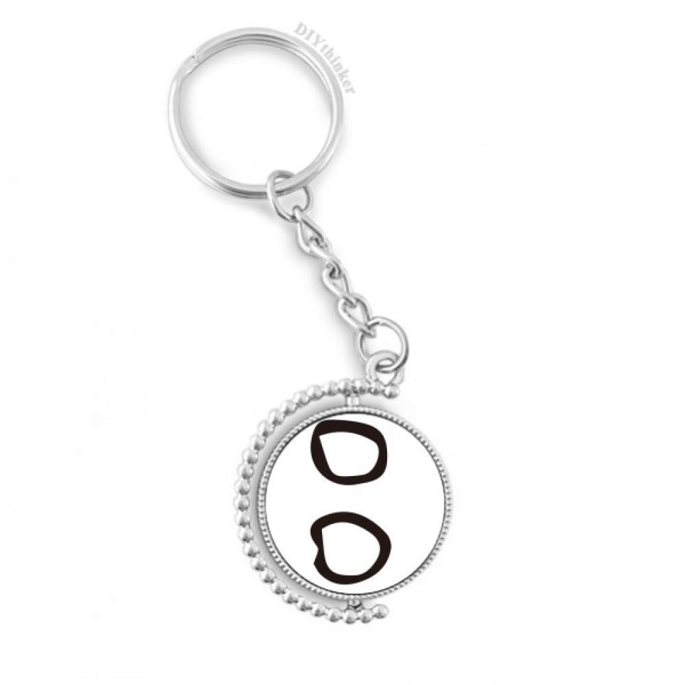 Llavero giratoria y anillo Pilgrim con carácter chino tradicional e inscripción para llaves 4