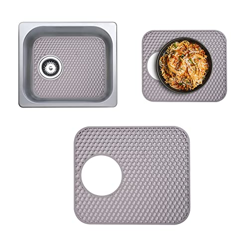 Silicone Sink Mat, Folding Non-Slip Sink Protectors for Bottom of Kitchen Sink, Silicone Mats Counter Protector for Dishes and Glassware