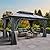 YITAHOME 10x13FT Gazebo Polycarbonate Hardtop Double Roof Canopy Outdoor with Netting and Shaded Curtains, Aluminum Frame Garden Tent for Patio, Backyard, Deck and Lawns, Grey