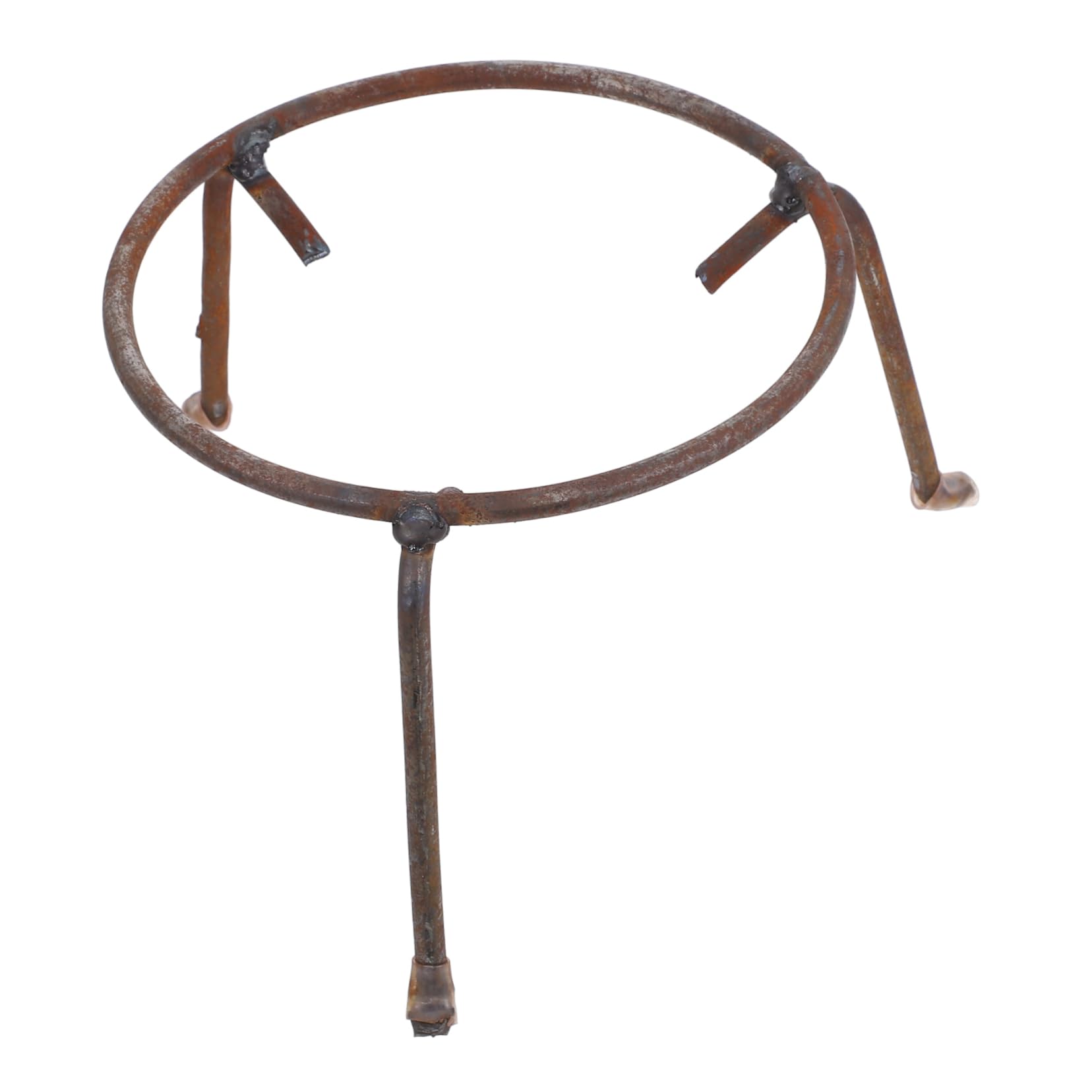 DECOMELODY Outdoor Rebar Tripod Wok Holder, Strong Support and Easy to Carry, Reusable Pot Holder for Travel, Spring Tours, Fire Pit Outdoor Metal Cooking with Wok Burner