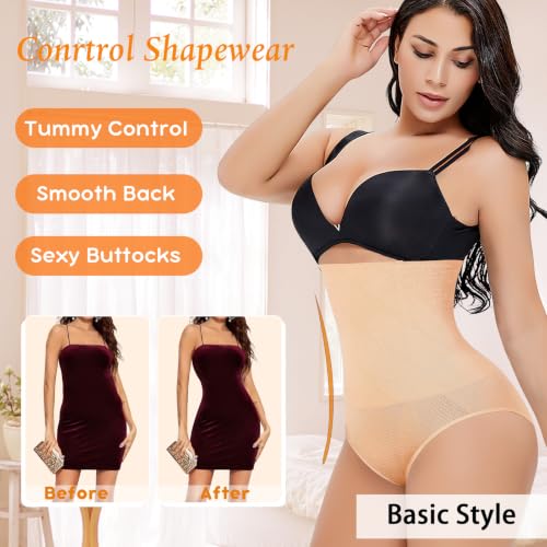 Image of Werena Tummy Control Shapewear Panties for Women High Waisted Body Shaper Slimming Shapewear Underwear Girdle Panty