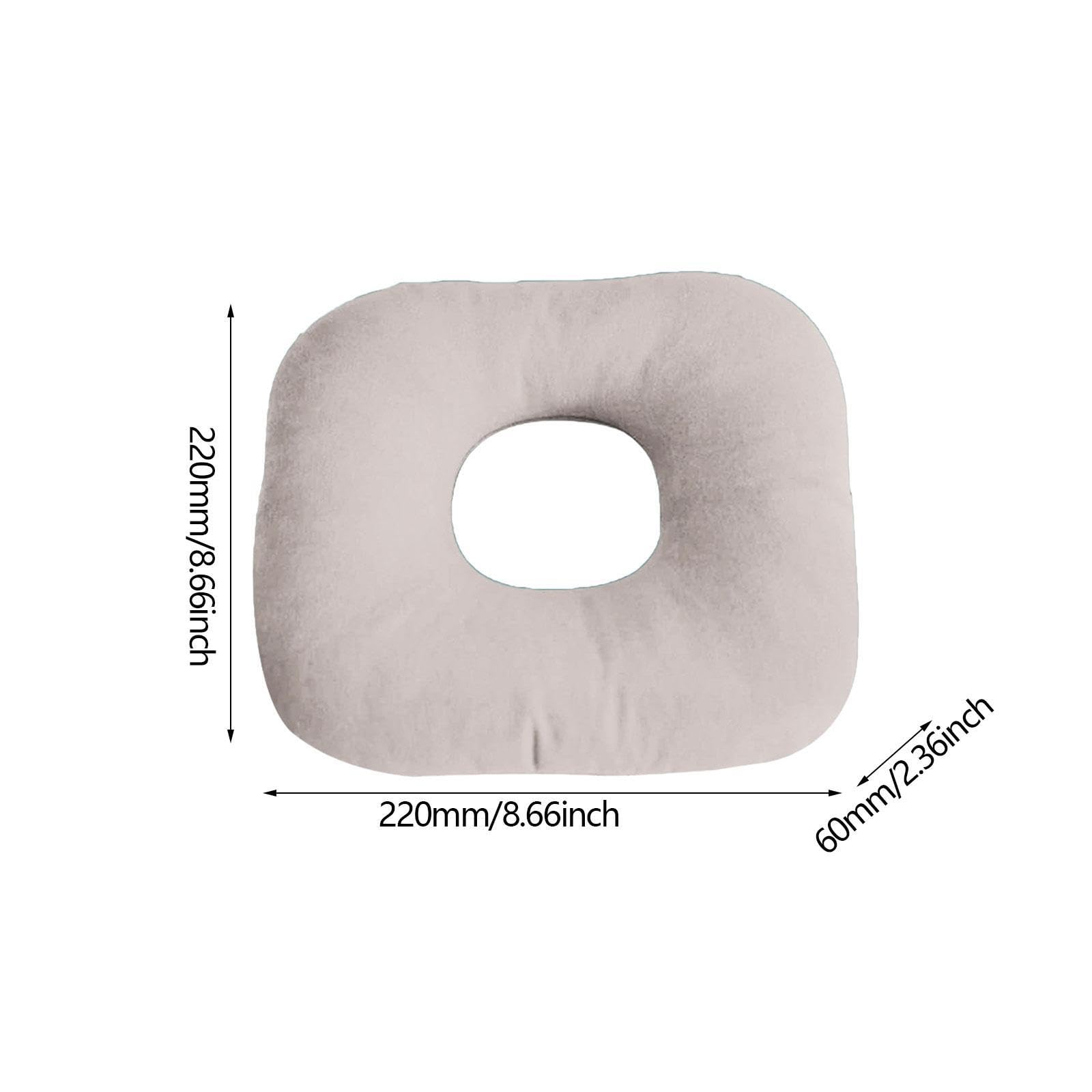 Cuscino ergonomico per orecchini, design traspirante con foro centrale per dormire, ufficio, viaggi, comodo supporto per piercing all'orecchio, uso multiuso