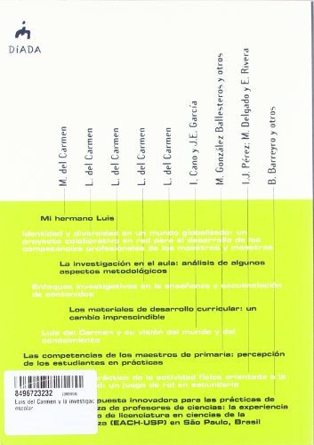 Luis del Carmen y la investigación escolar