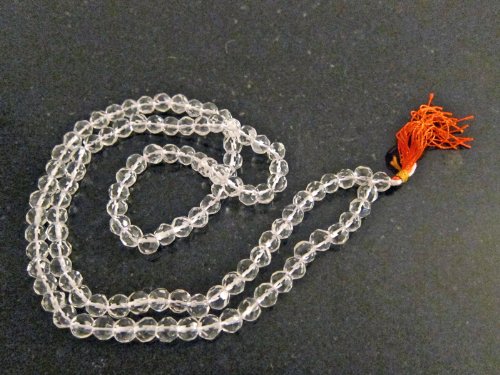 Yoga Meditation Gift- Quartz Crystal Full Mala Japa Mala Sphatik