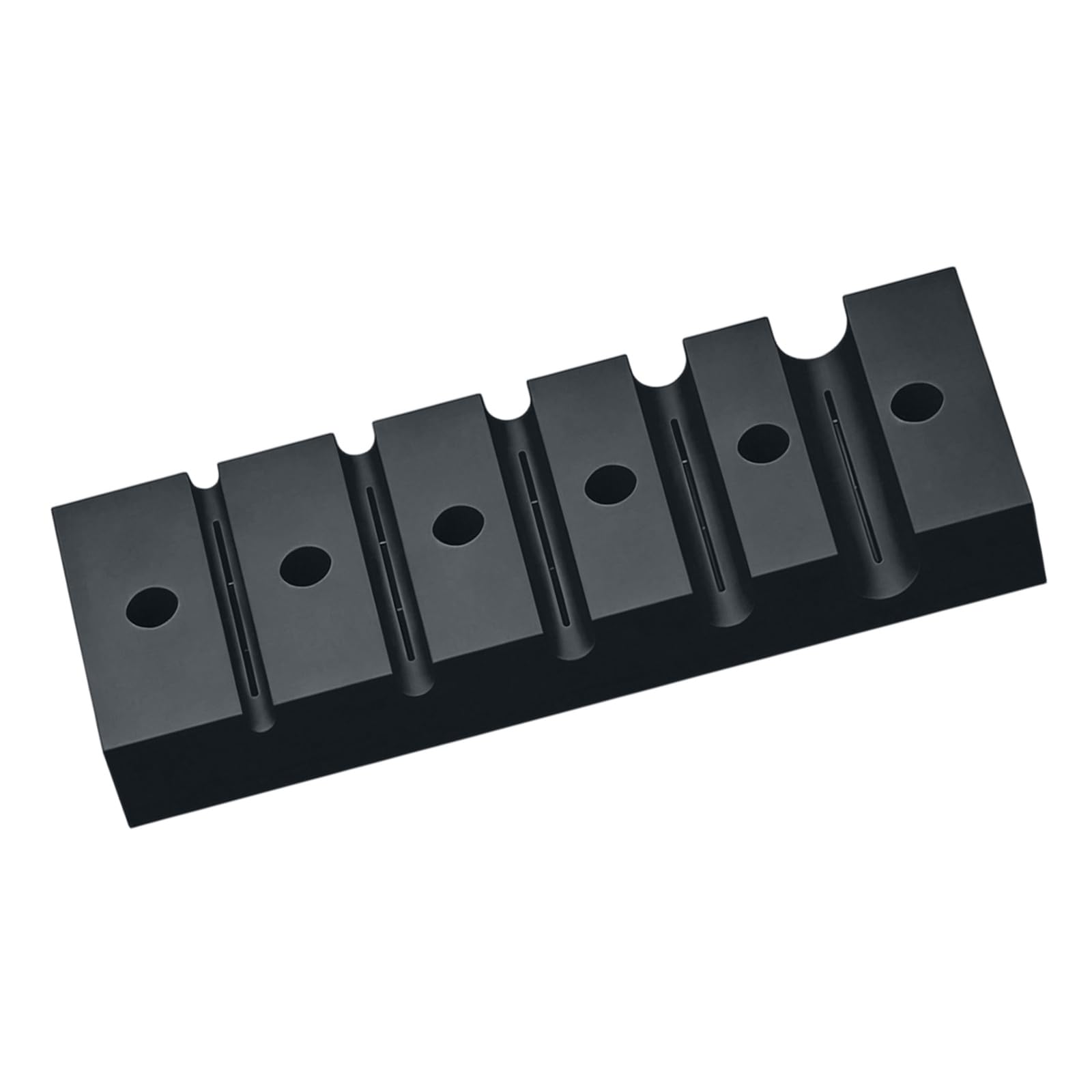 Kfwfuaee Black Wire Holder Stand Polymer Multi-Slot Stripping Guide 3.74In Cable Work Aid For Electricians And Household Projects Wire Holder Jig Cable Guide Prep Aid Hand Setup Slot Fixing Stand Appliance Service