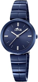 Lotus Damenuhr Analog aus Edelstahl 316l Blau