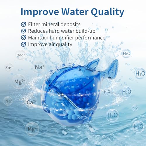 Image of Humidifier Cleaning Fish - Tank Cleaner Demineralization Cartridge | Prevents Hard Water Build-Up, Odor & Scale | Universal Fit for Most Humidifiers & Fish Tanks (12-Pack)