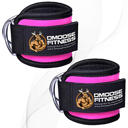 DMoose Fitness Ankle Strap for Cable Machines for Kickbacks, Glute Workouts, Leg Extensions