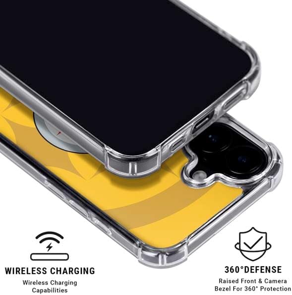 Skinit Phone Case Compatible with MagSafe iPhone 16 - Officially Licensed NFL Pittsburgh Steelers Double Vision Design