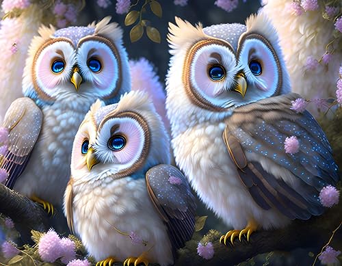 Poster adorable bébé hibou SERENDIPITP pour intérieur chaleureux