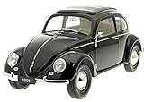 Lieferung in Geschenkbox. Welly Volkswagen Classic Beetle (schwarz)