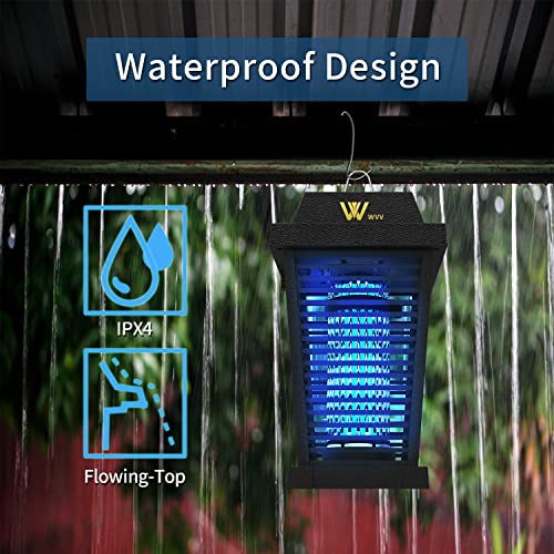 Wvv Bug Zapper, 4200V Electric Mosquito Zappers, ,20W Electronic Light Bulb Lamp For Outdoor And Indoor (Abs Housing) #TOP6