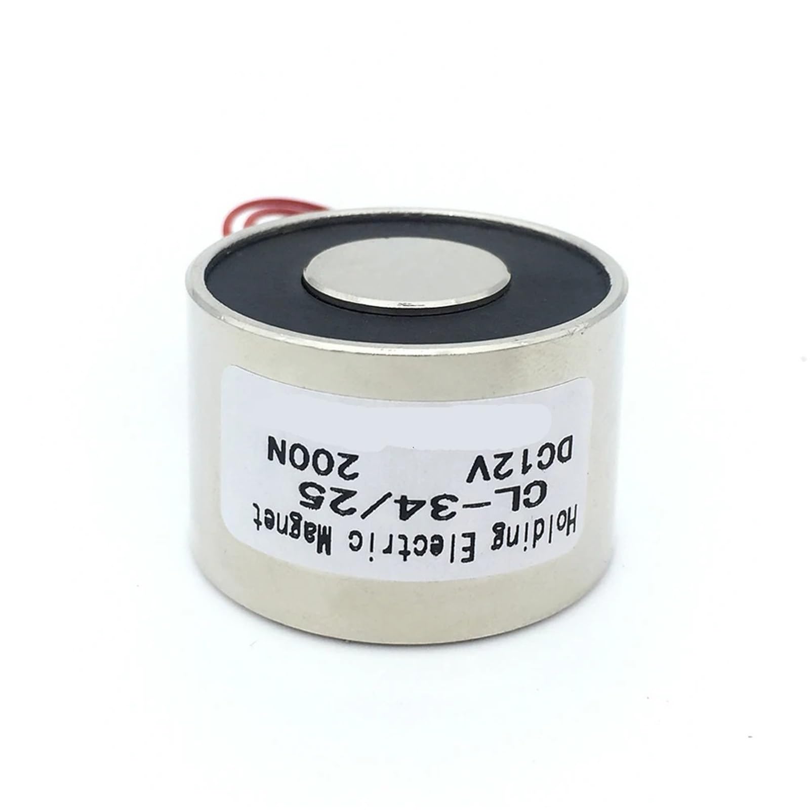 Électroaimant à ventouse 24V D34xH25 mm avec force de levage 20kg 200N
