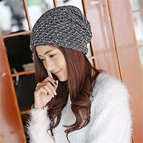 Bonnet épais en velours gris pour dames idéal pour les promenades d'hiver