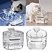 PTILSERY Automatic Cats Water Fountain Cats Feeding Bowl Pet Drink Bowl Large Capacity Pet Drinking Water Dispenser for Indoor