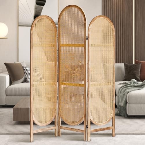 Wood Room Divider and Privacy Screen (3 Panels)