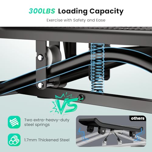 Image of Balance Board for Adults, Rocking Stepper with Resistance Bands, 300LBS Portable Wobble Board, Quiet Side to Side Ski Simulator Trainer Exercise Machine for Home Gym Core Workout