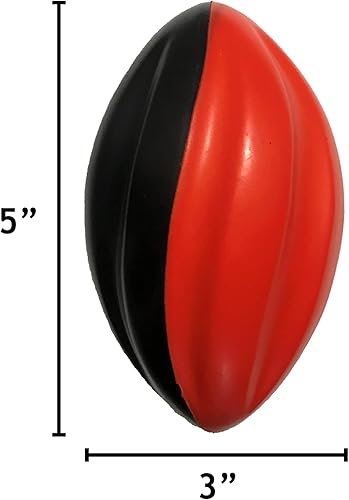 Miniatura 6 de LMC Products Mini balón de fútbol americano pequeño de espuma en espiral de 5 pulgadas para niños, paquete de 3 mini balones de fútbol suave, fácil