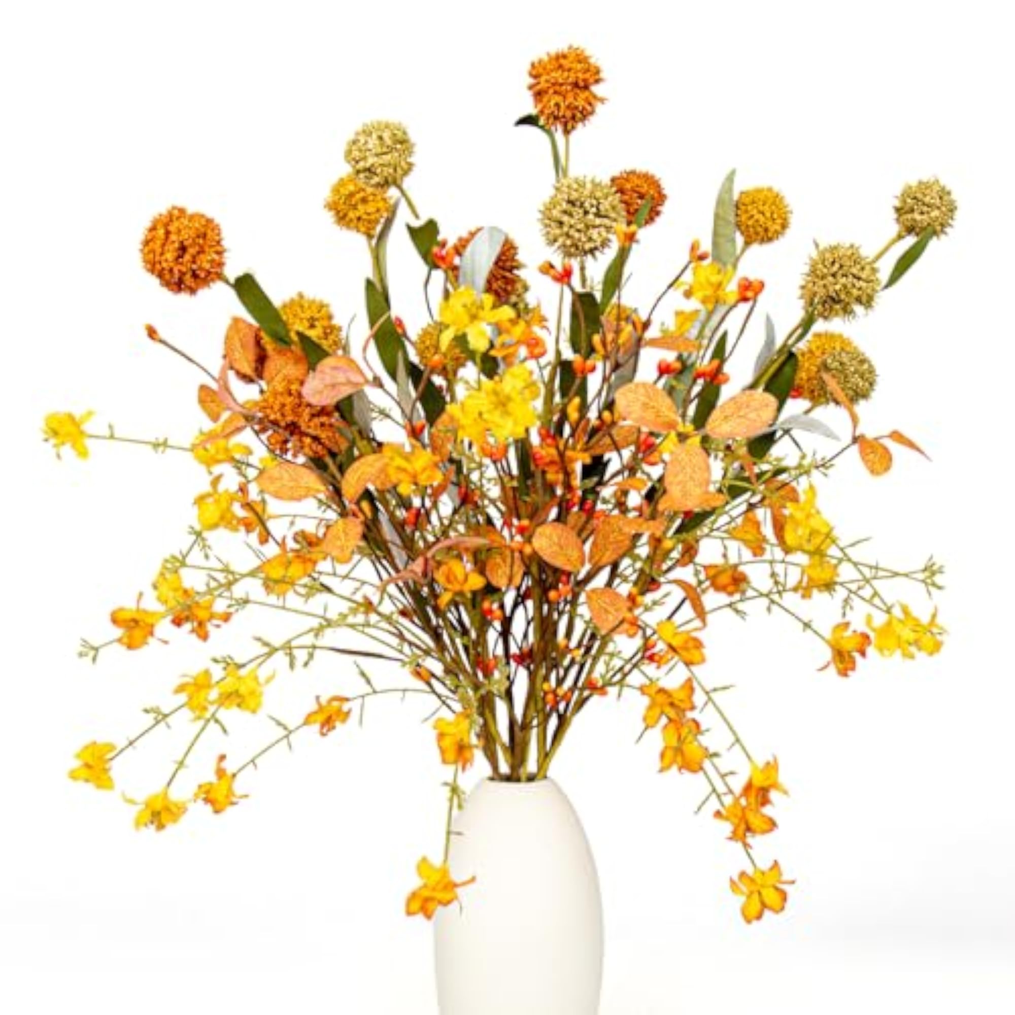 12 Pack Artificial Fall Floral Picks for Decoration