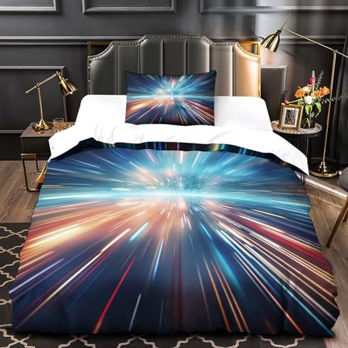 Housse de couette 100% microfibre avec fermeture éclair pour lit 1 place - 4