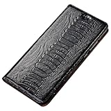 XINYAN YD(ツバメ羽) 適用対象Google Pixel 10 PRO/10 Pro XL/10 対応 ケースフリップウォレットケースダチョウ足柄 本革カバーカードスロット付き キックスタンド,黒,10 Pro XL