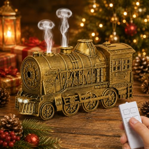 Image of Train Diffuser,300ML Christmas Train Diffuser for Essential Oil with Remote