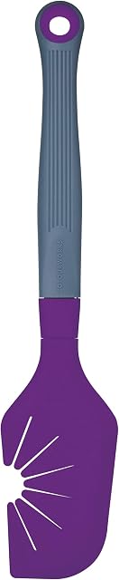 Colourworks 'The Swip' Silicone Spatula and Whisk Cleaner Tool, Plum, 29 cm,Purple