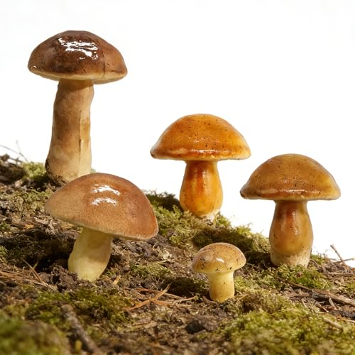 Hezhou 15 Pcs Artificial Mushrooms Simuliertes Pilz-Modell Deko-Pilz Künstliche Pilz Zubehör Mushroom Realistische Schaumpilz-Ornamente Realistische Künstliche Pilze Pilze Deko (A)