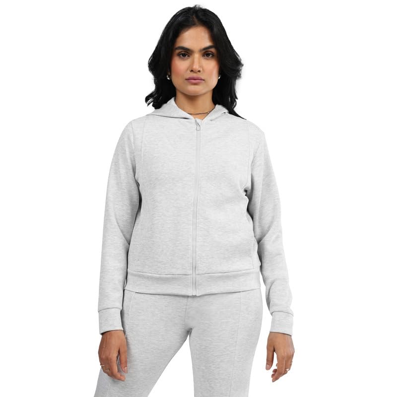 BlissClub Bare Butter Hoodie | Front Pockets | Full-Length Zipper | Cuffed at Sleeve |